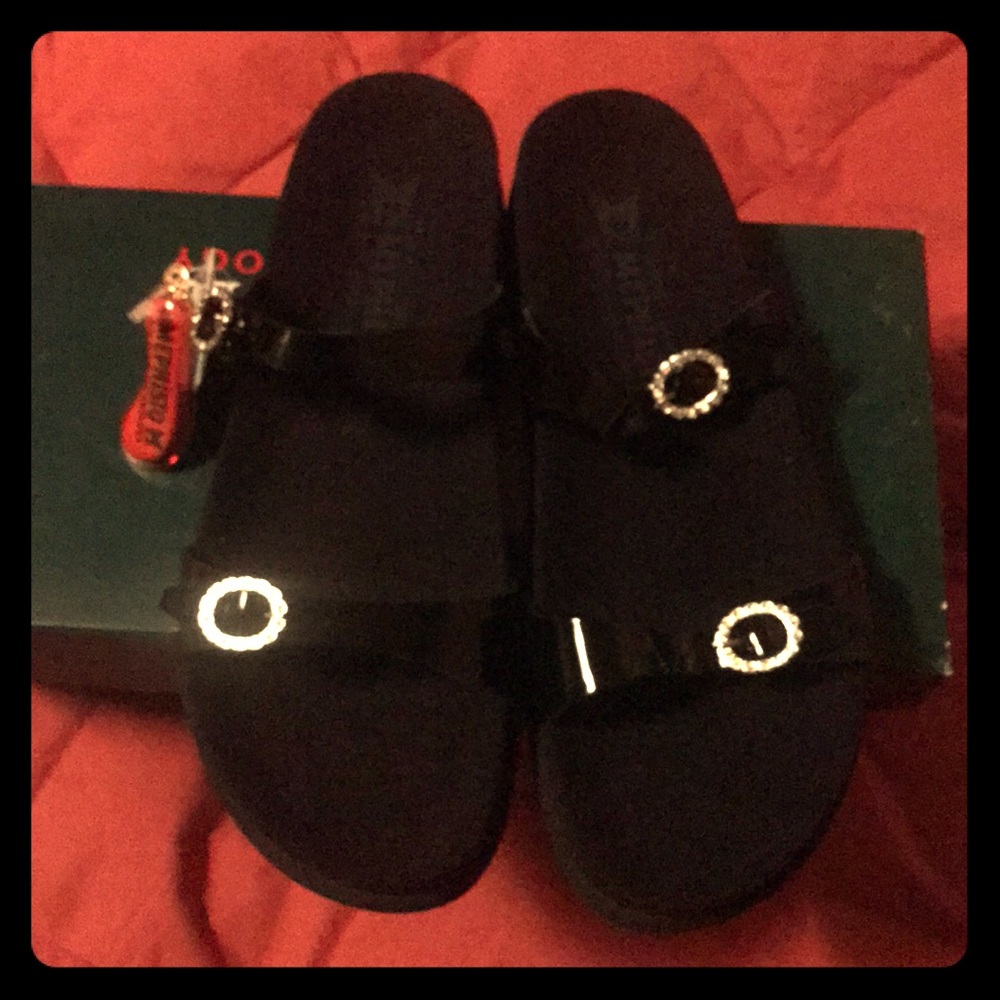 Cute black sandals